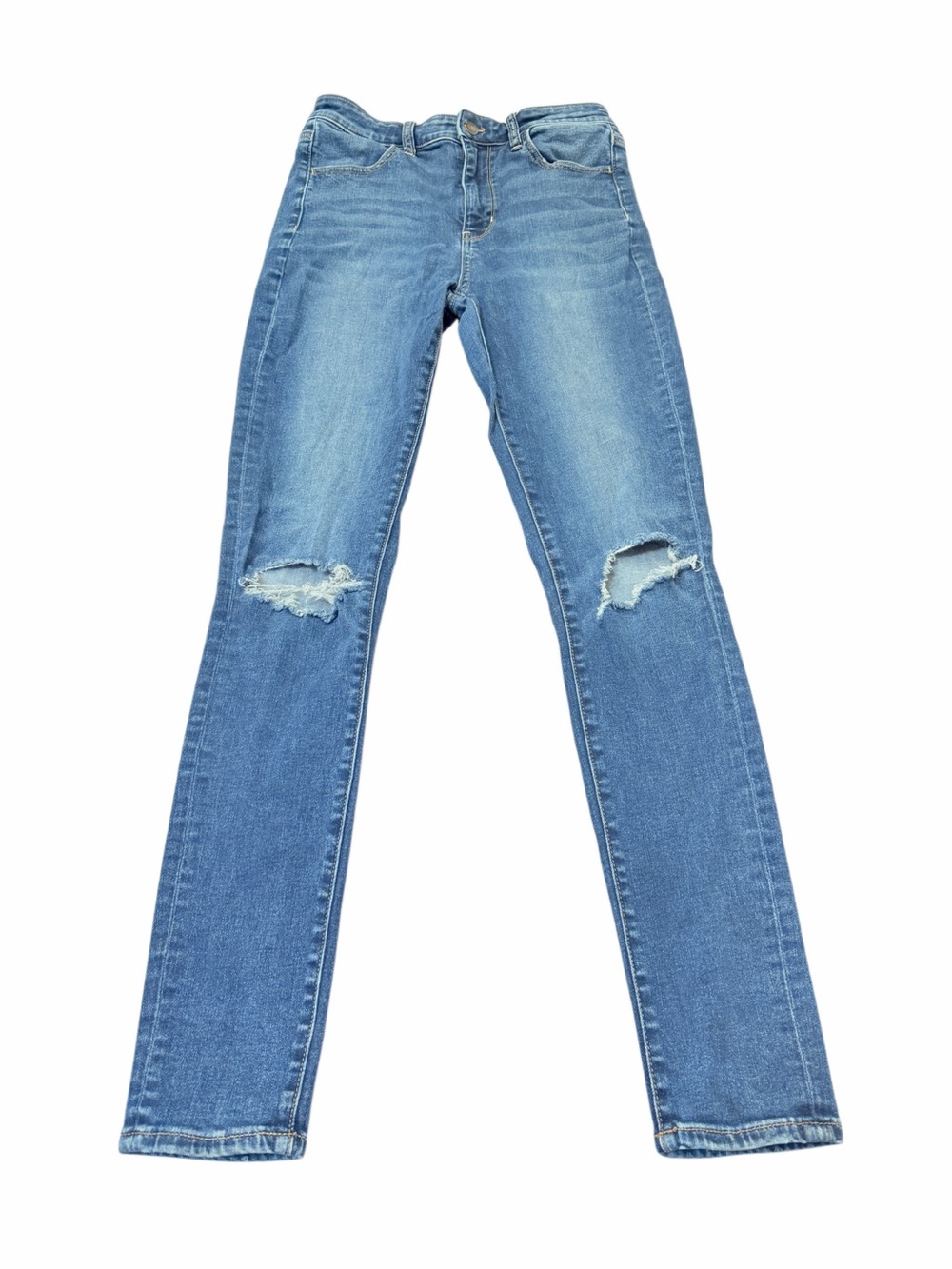American Eagle Outfitters Light Blue Skinny Distressed Jeans